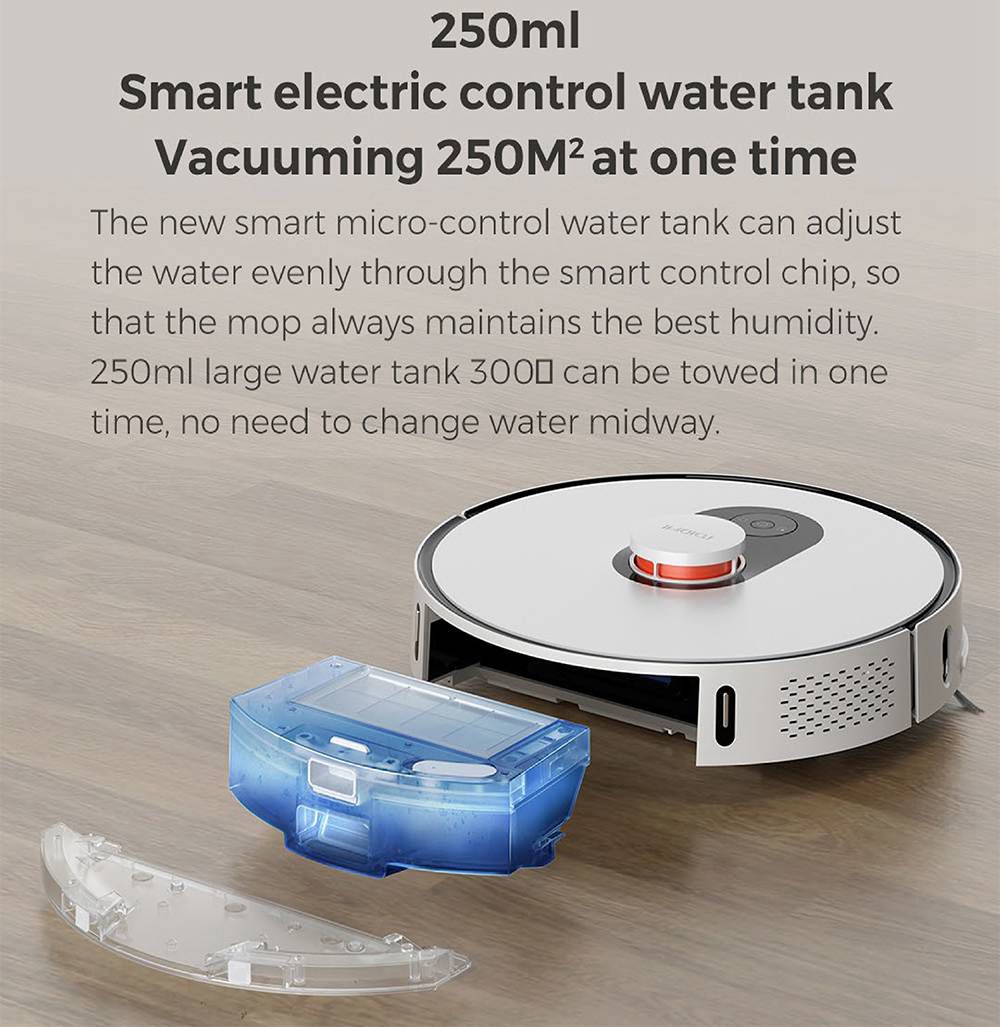 Roidmi EVE Plus Robot Vacuum Cleaner and Mop Cleaner with Clean Base Smart screen MIJIA APP 5200mAh Battery