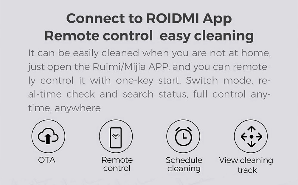 Roidmi EVE Plus Robot Vacuum Cleaner and Mop Cleaner with Clean Base Smart screen MIJIA APP 5200mAh Battery