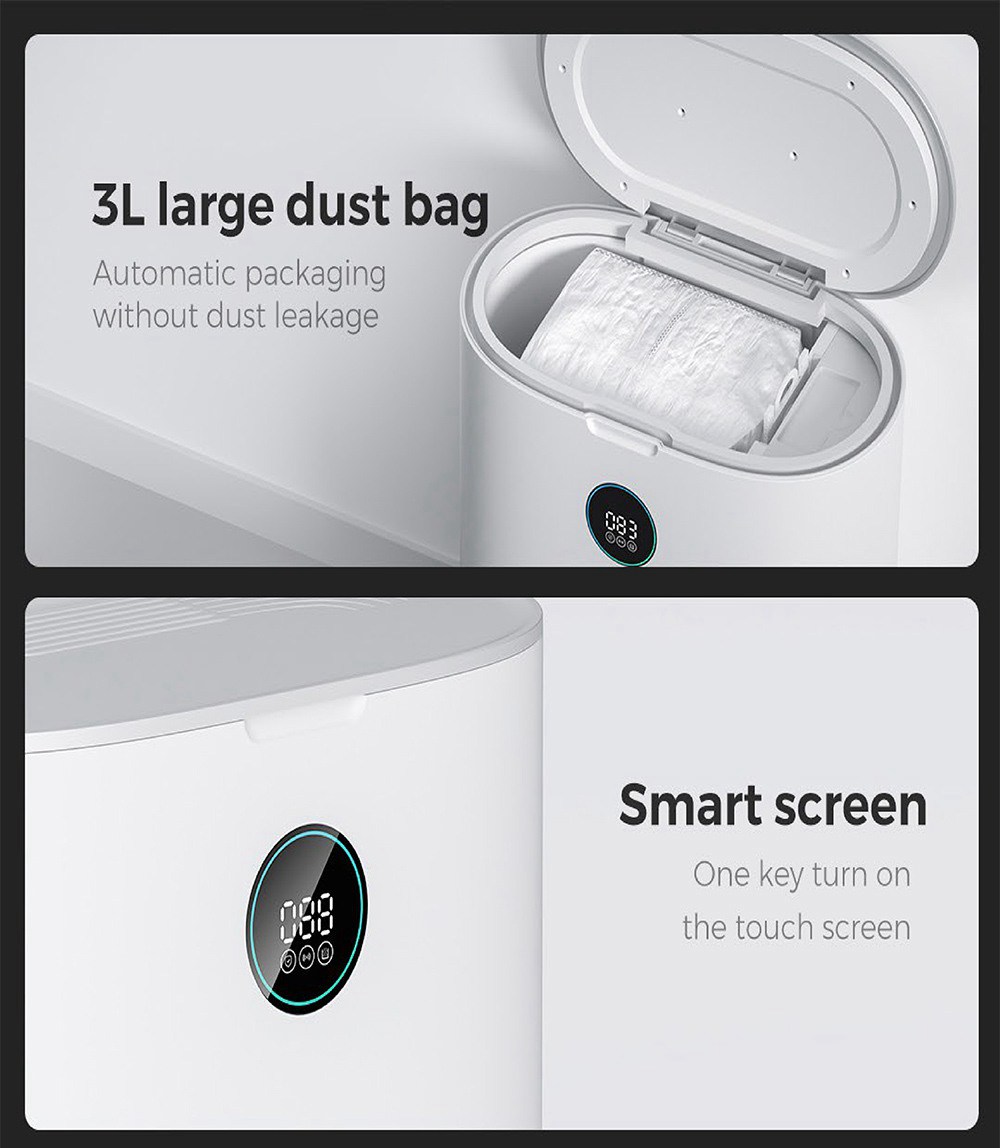Roidmi EVE Plus Robot Vacuum Cleaner and Mop Cleaner with Clean Base Smart screen MIJIA APP 5200mAh Battery