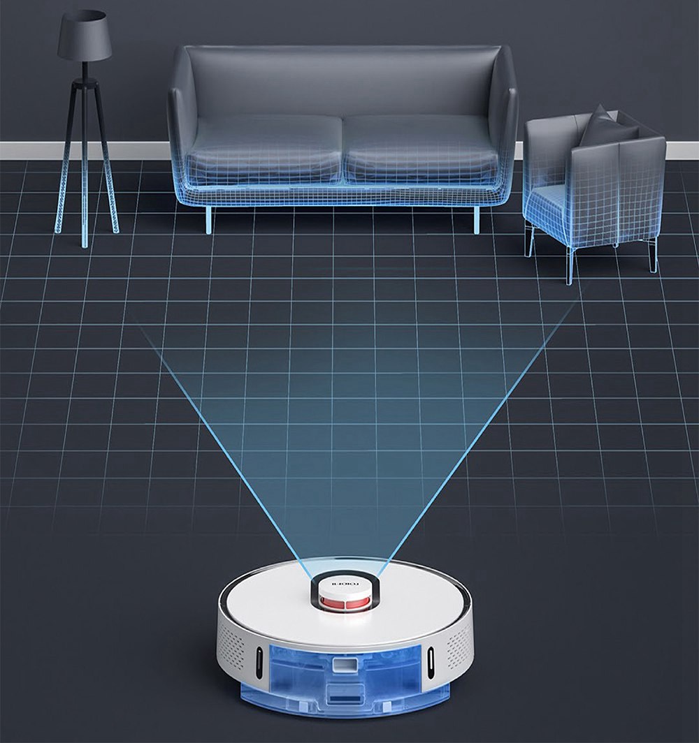 Roidmi EVE Plus Robot Vacuum Cleaner and Mop Cleaner with Clean Base Smart screen MIJIA APP 5200mAh Battery