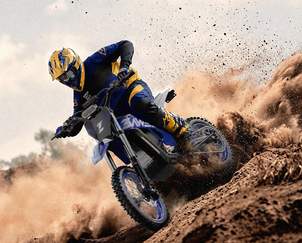 ZAWES GT1 Elektrisches Dirtbike, 5400-W-Motor, 60-V-28-Ah-Akku, 80 km/h H&ouml;chstgeschwindigkeit, 90 km maximale Reichweite, 280 Nm maximales Drehmoment, 35&deg; Steigf&auml;higkeit, 160 kg maximale Zuladung, Vollfederung, hydraulische Scheibenbremsen