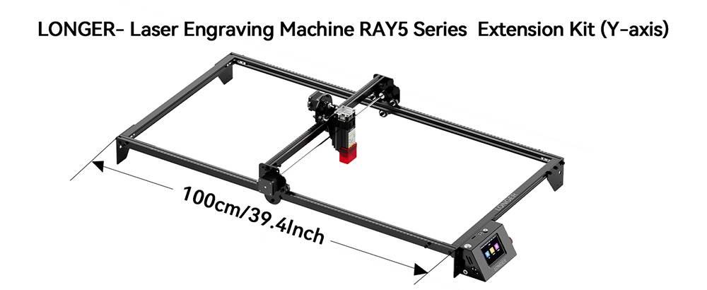 [New Version] LONGER RAY5: Y-Axis Extension Kit 375×825mm