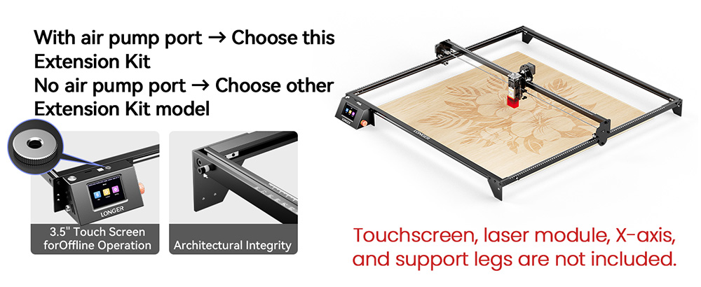 [New Version] LONGER RAY5: XY-Axis Extension Kit 4×