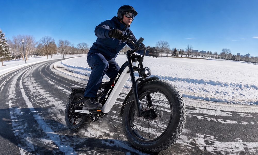 V9 Elektrofahrrad, 250W bürstenloser Motor, 48V 19,2Ah abnehmbarer Akku, 110km maximale Reichweite, 90N·m Drehmoment, 20×4,0" Fat-Reifen, Dreifach-Federung, 7-Gang-Schaltung, 180mm hydraulische Scheibenbremsen, 150kg Zuladung – Schwarz & Blau