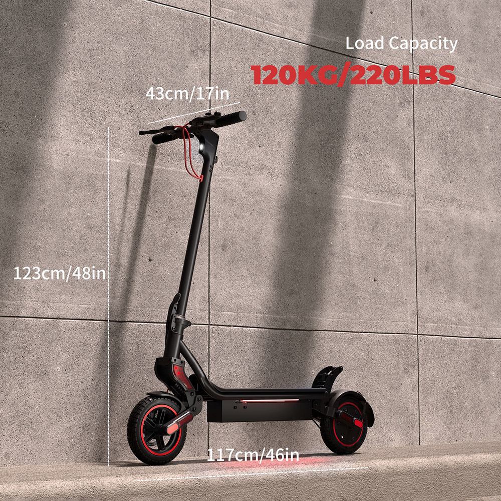 W8 Trottinette &eacute;lectrique, moteur 750 W, batterie 48 V 14 Ah, pneu 9,3 pouces, autonomie 40 km, frein &agrave; disque avant + frein &agrave; tambour arri&egrave;re, double absorption des chocs, clignotants, feux arri&egrave;re et &eacute;clairage d'ambiance du corps