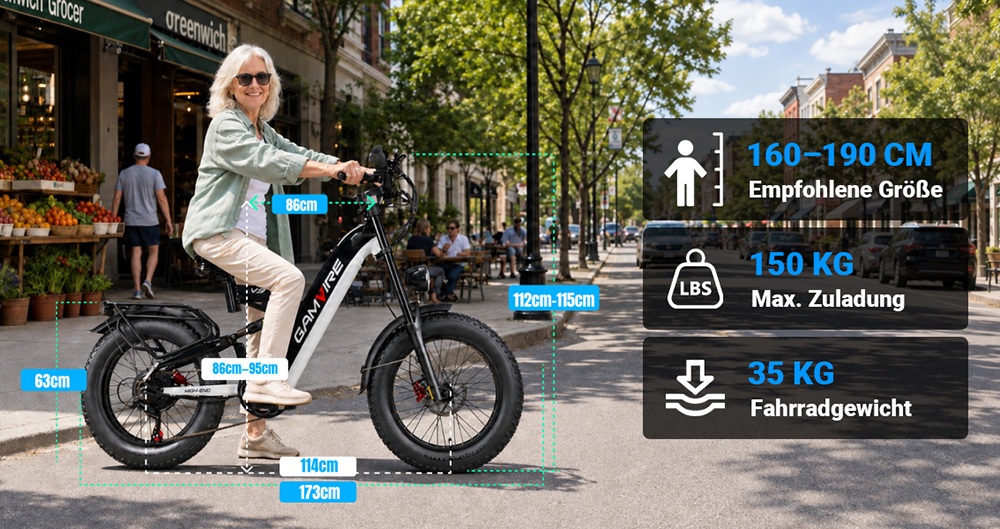 V9 Elektrofahrrad, 250W bürstenloser Motor, 48V 19,2Ah abnehmbarer Akku, 110km maximale Reichweite, 90N·m Drehmoment, 20×4,0" Fat-Reifen, Dreifach-Federung, 7-Gang-Schaltung, 180mm hydraulische Scheibenbremsen, 150kg Zuladung – Schwarz & Blau