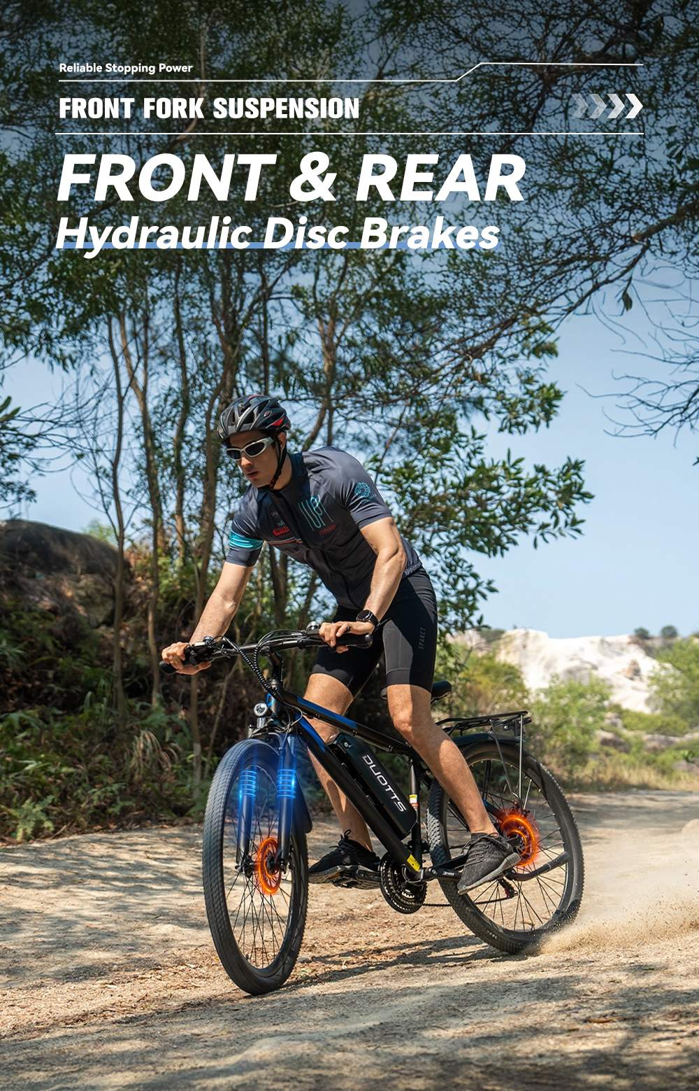 DUOTTS C29 Pro Elektrofahrrad, 750-W-Motor, 48-V-15-Ah-Akku, 52 km/h H&ouml;chstgeschwindigkeit, 90 km maximale Reichweite, Steigf&auml;higkeit bis 30&deg;, 29&times;2,125-Zoll-Reifen, 21 G&auml;nge, hydraulische Scheibenbremsen, maximale Zuladung 150 kg