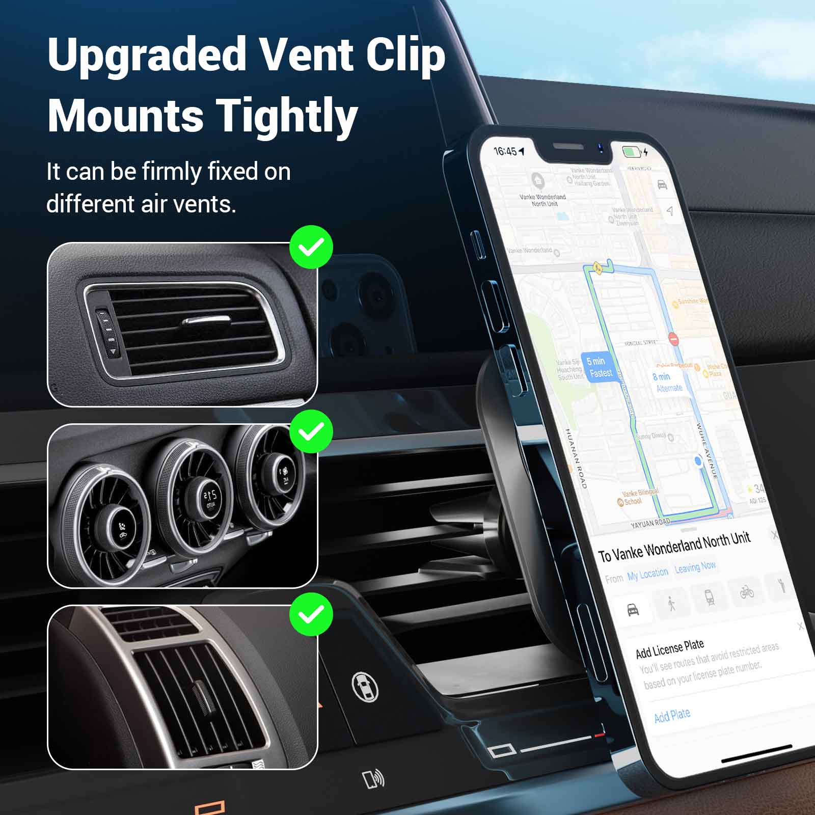 Refurbished HINOVO MC1-2 15W Magnetic Wireless Car charger