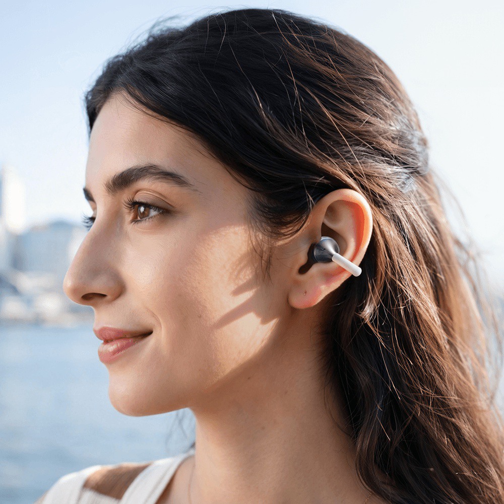 Tronsmart OpenFly Clip 2 Open-Ear Clip-On Earbuds, Bluetooth 6.0, LDAC Audio, 11mm Drivers, SoundPulse Bass, 8H Playtime - Black