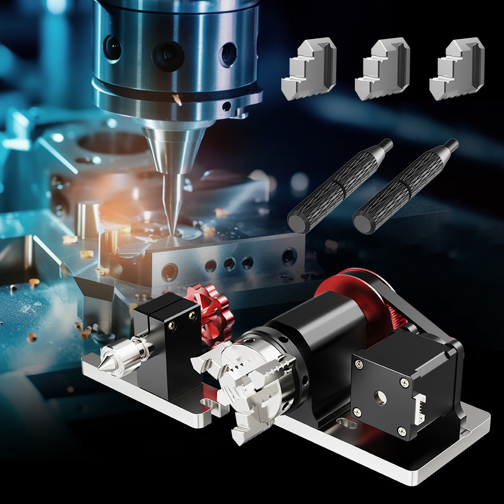 Refurbished TWO TREES 4th Axis CNC Rotary Module Kit for TTC450 Laser
