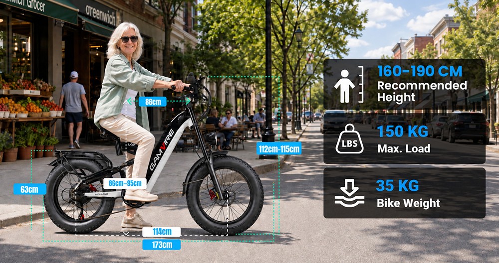V&eacute;lo &eacute;lectrique V9, moteur sans balais 250 W, batterie amovible 48 V 19,2 Ah, autonomie maximale de 110 km, couple de 90 N&middot;m, pneus larges 20 x 4 pouces, triple suspension, 7 vitesses, freins &agrave; disque hydrauliques 180 mm, charge maximale de 150 kg - Noir et bleu