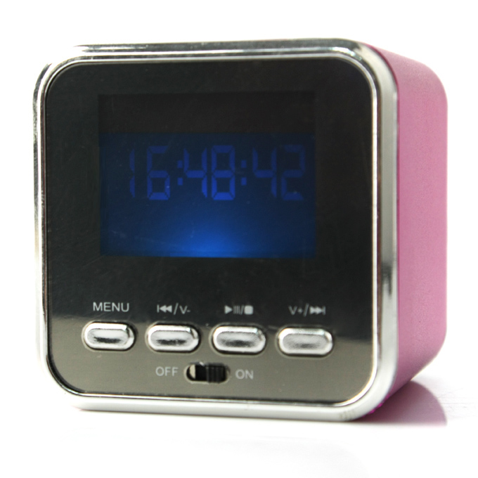 MD08 Music Angel Mini Speaker with 1.77" Screen Red