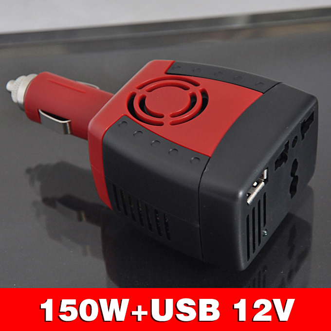 150W CC 12V a CA 220V 50Hz USB 5V Adattatore inverter per auto