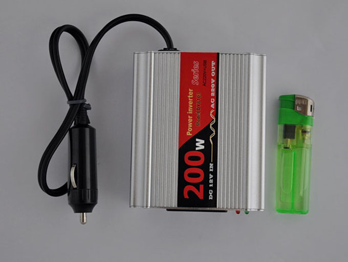 200W DC 12V to AC 220V Car Power Inverter Adapter USB Port DY8103