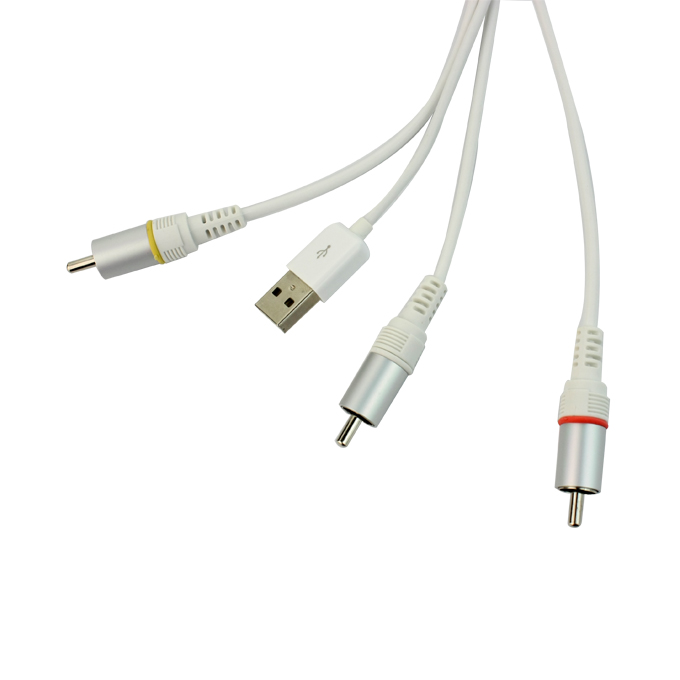 Brand New Composite AV Cable for iPhone 4 4S 3G 3GS iPod Touch - White