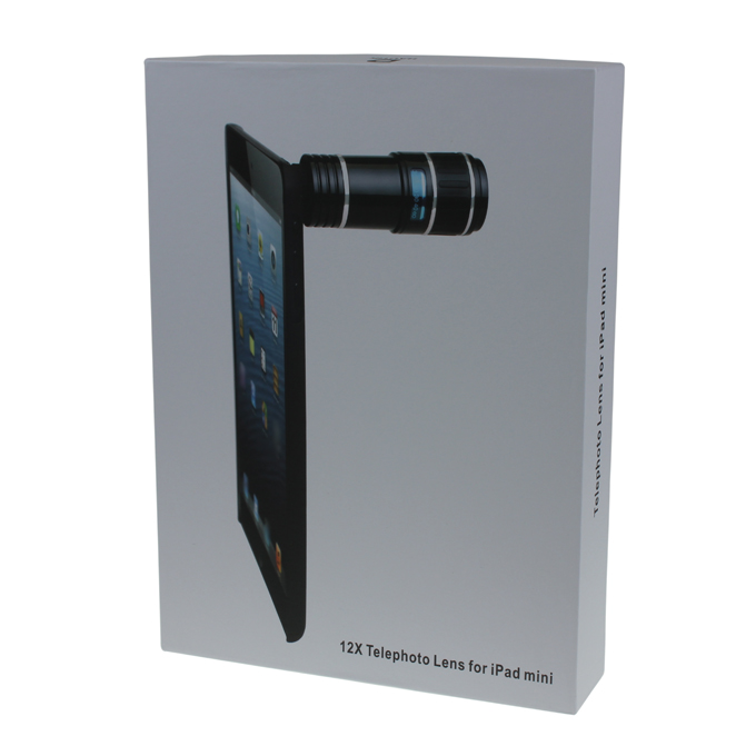 Brand New 12X Optical Zoom Lens Camera Telescope For iPad mini Black