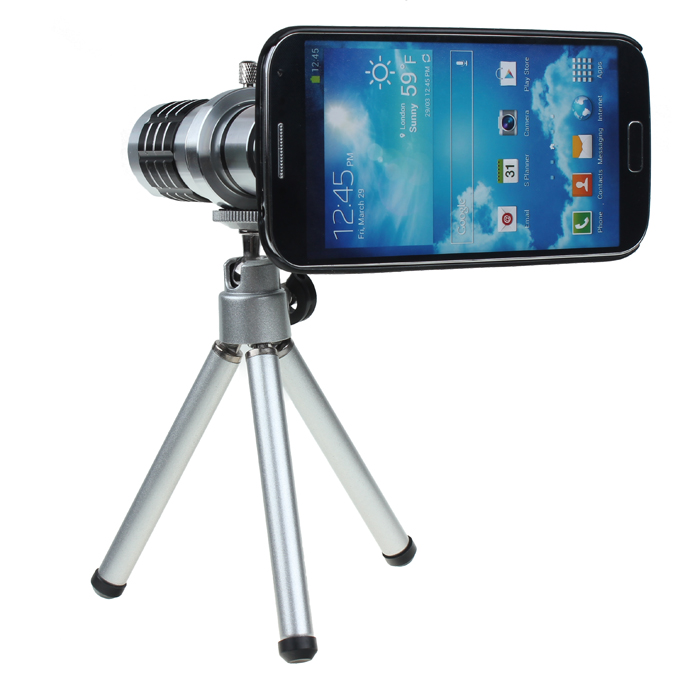 12X Zoom Telescope Lens Case TelePhoto Camera for Samsung Galaxy S4