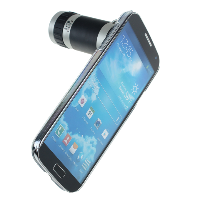 8x Zoom Telescope Lens With Clear Case For Samsung Galaxy S4