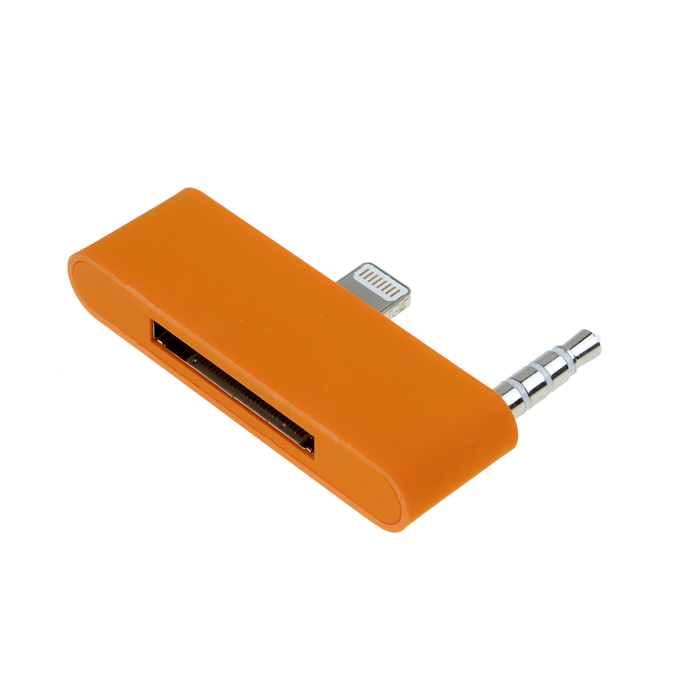 ziekte bijkeuken Christchurch Portable converter data / oplader / audio-adapter voor iPhone 5S 5C 5 /  iPod Touch 5 - oranje