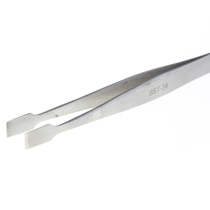 Stainless Steel Flat Tip Conventional Tweezers Nipper