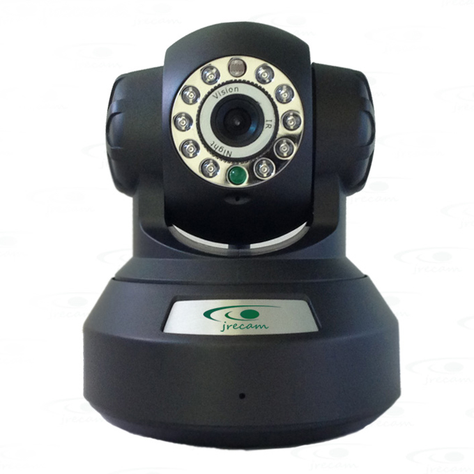 

Jrecam JM3866W Security Wireless IP Camera 720P Mega Pixel P2P Plug and Play Two-Way Audio with IR Night Vision - Black