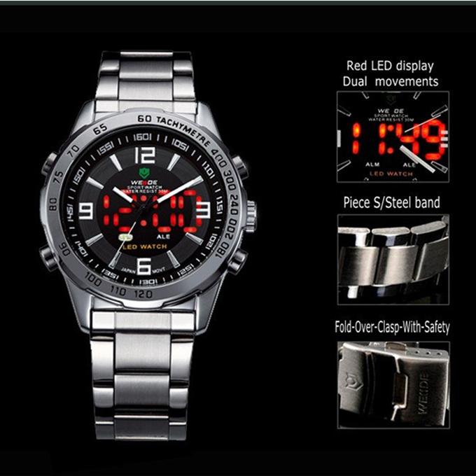 30 meters water resistant watch