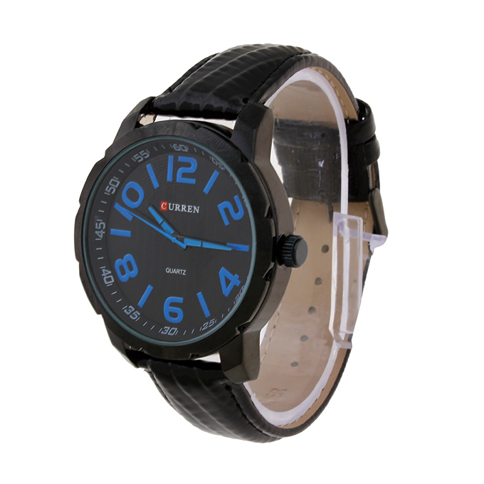 curren stainless steel black water resistant