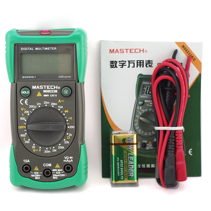 Mastech MS8233B Digital Multimeter AC Voltage Detector