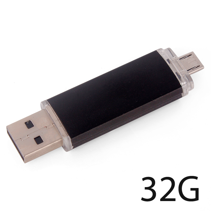 Memoria esterna OTG Micro USB2.0 Drive Memory Stick 32G nero