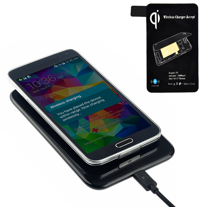 X5 Wireless Charger Support QI and Receiver Galaxy S5 i9600