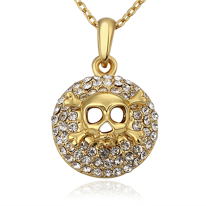 Skull necklace womens Clearance