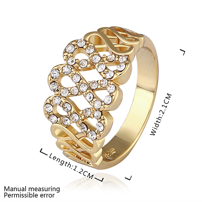 Fashion Gold Color Personalized Ring 8 Size