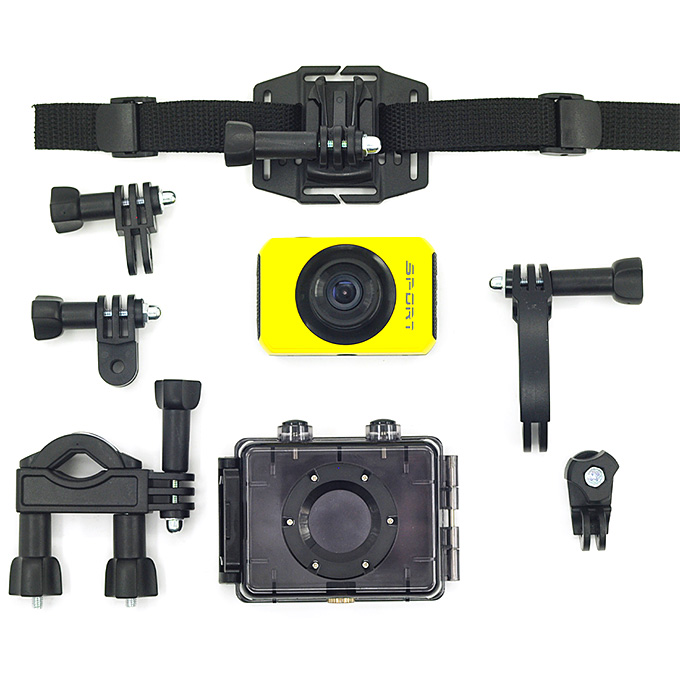 iShare S200 5MP Sports Camera 1080P FHD DVR 2" Waterproof Camcorder