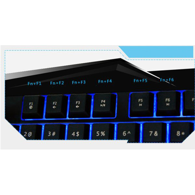 AULA LED Back-lit USB Gaming Keyboard and 7D Wired Optical Mouse