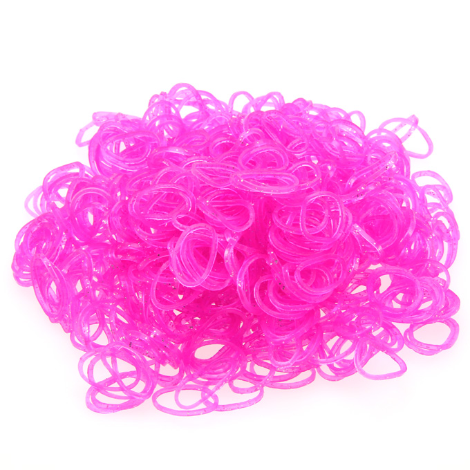 DIY Silicone Rubber Bands Bracelets for Kids 600pcs Bands 24 Sclips