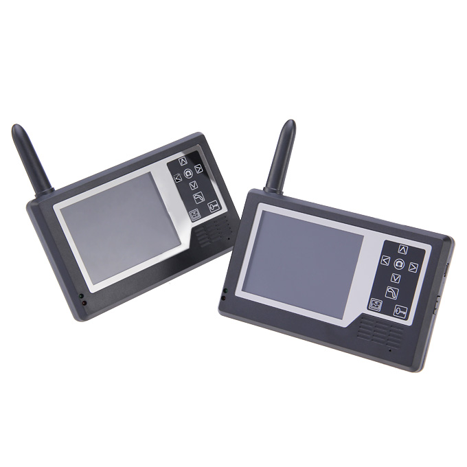 3.5" TFT Display 2.4GHz Wireless 1V2 Doorbell Intercom System