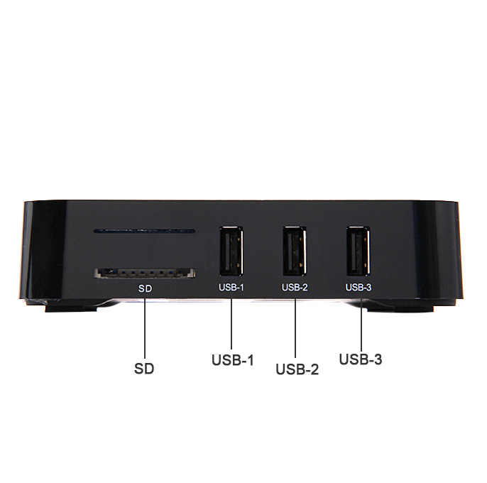 CMX AML8726-MX Android TV Box 1G/8G XBMC 1080P RJ45 AV Port - Black