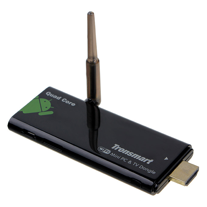 Tronsmart CX-919 Rockchip RK3188T Cortex A9 1.4GHz Quad Core Google Android 4.2 Mini TV BOX Dongle 2G/8G Bluetooth HDMI External Wifi Antenna - Black