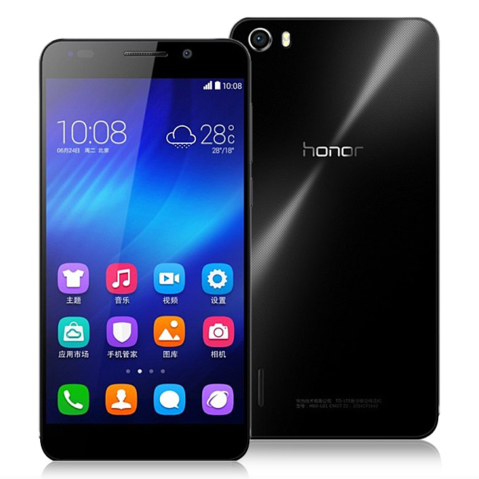 instant mannelijk zege HUAWEI Honor 6 Kirin 920 Octa Core 1.7GHz 5.0 Inch Android 4.4 OS  Smartphone 3GB RAM 16GB ROM FHD Gorilla Glass Screen 4G LTE-Black