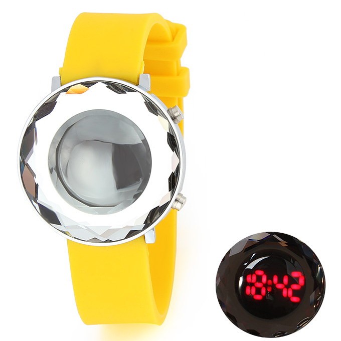 led rubber watch