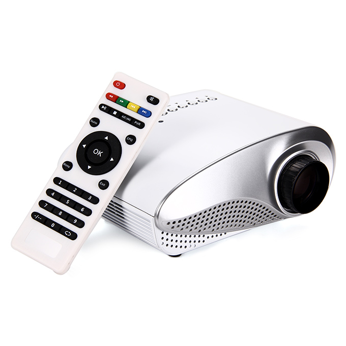 

LZ-H60 High Definition 1080P 25W 60LM LCD Home LED Projector Support HDMI VGA USB - White