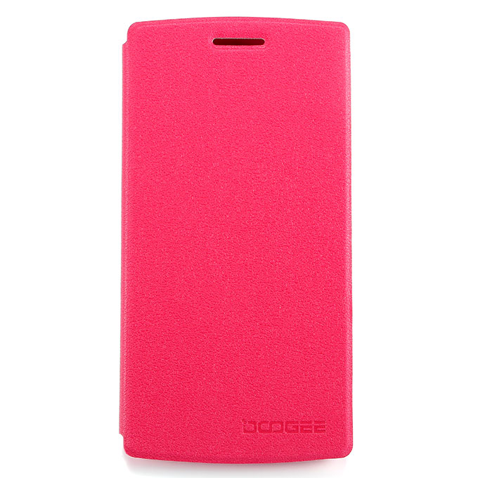 Protective Cover Flip Stand Leather Case for DOOGEE DG580 - Pink