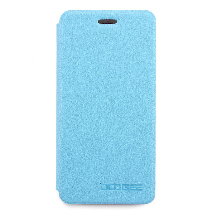 Protective Cover Flip Stand Leather Case for DOOGEE DG800 - Blue