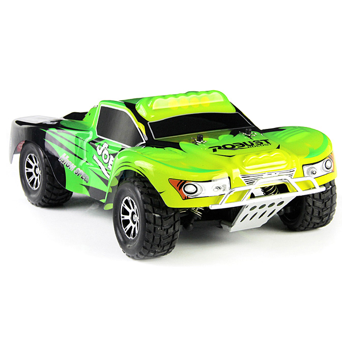 

Wltoys A969 1:18 Scale 2.4GHz 4WD High Speed Electric Remote Control Car Short Course Stunt Off-road RC Truck - Green