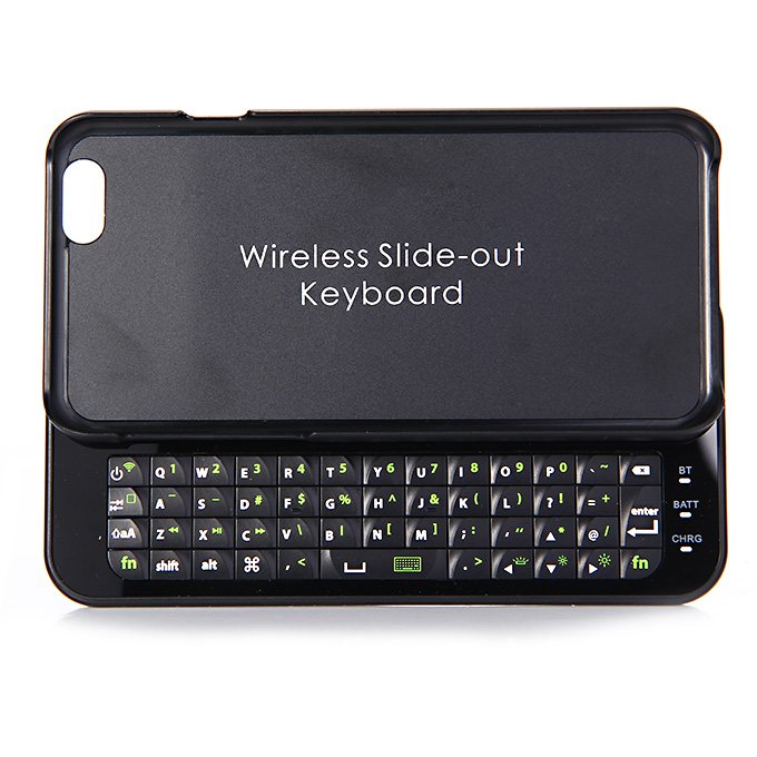 Wireless Bluetooth Keyboard Sliding Slide Out Keyboard Case Cover