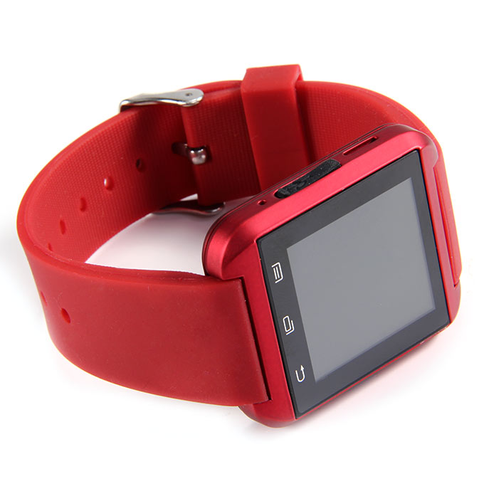 U8 Plus Bluetooth Touch Screen Bluetooth 4.0 Smart Wrist Watch Red