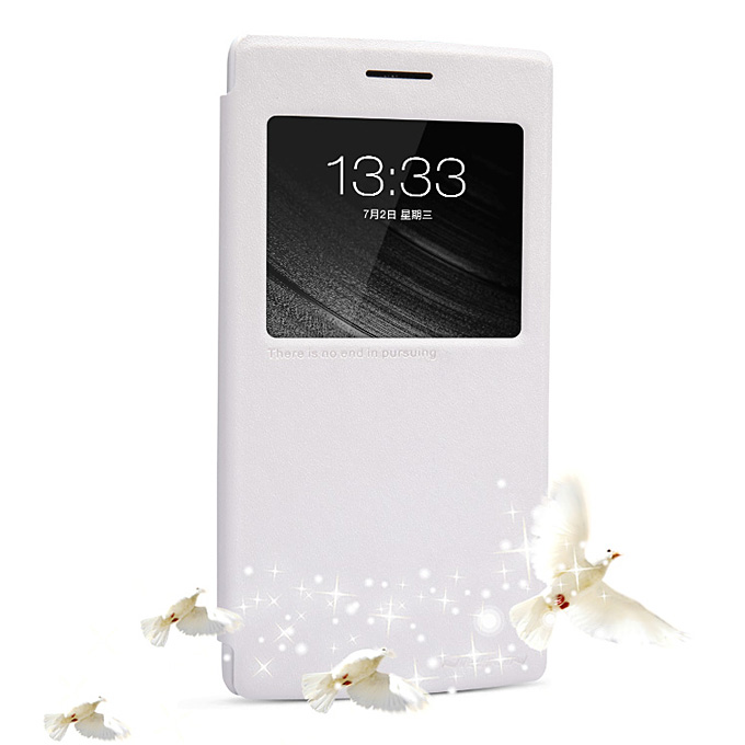 

Nillkin Stars Series Sparkle Polycarbonate Flip Stand Leather Case for OnePlus - White