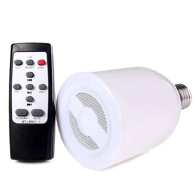 bluetooth led light bulb speaker with remote control