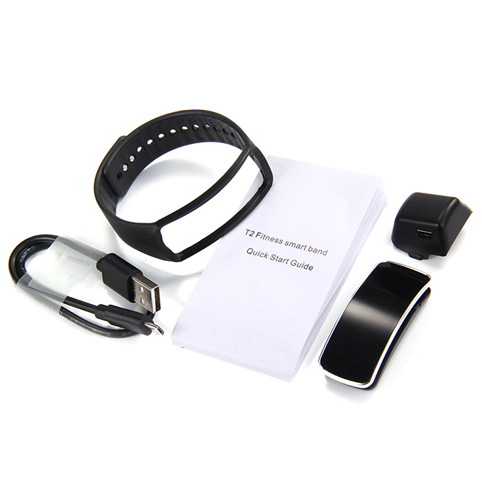 T2 Fitness Waterproof Bluetooth 4.0 OLED Smart Bracelet Wrist Band