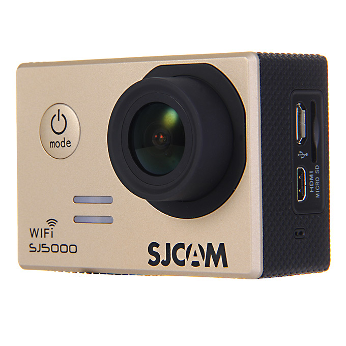 

SJCAM SJ5000 WiFi Sports Camera Novatek 96655 14MP 1080P 2.0 Inch 170 Degrees Lens Diving HD Camcorder Car DVR - Golden